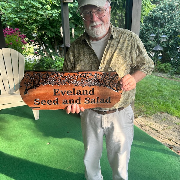Custom Wood Signs, Outdoor Wooden Sign, Personalized Sign, Carved Wood ...