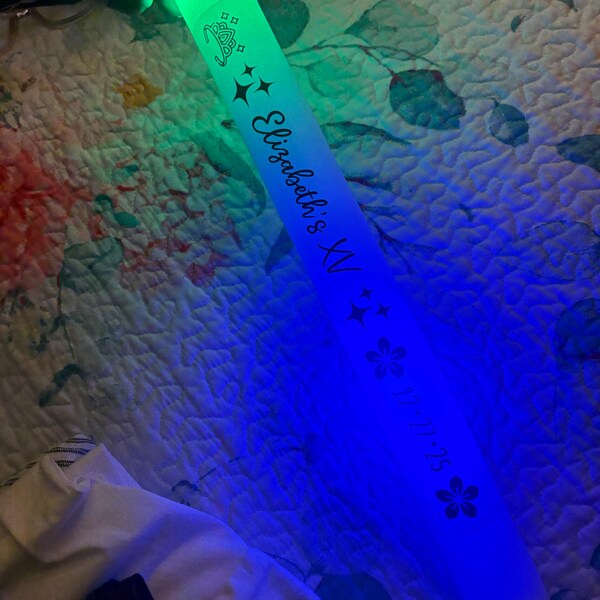 50 LED Party Foam Sticks Multi-color 16 Inch Light Batons For Wedding Birthday Rave Festival Club Glow Stick - Includes Free Sign
