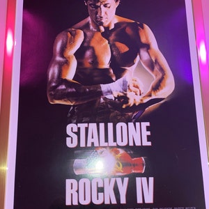 ロッキー4 (1985) シルベスター・スタローン映画ポスター復刻版 #2 約