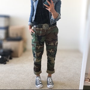 Custom Slim Tapered Authentic Camo BDU Pants - Etsy Custom Slim Tapered Authentic Camo BDU Pants - Etsy