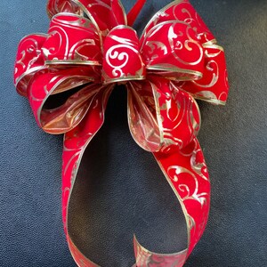 Rustic Burlap Christmas Bow Christmas Holidays Script Burlap | Etsy