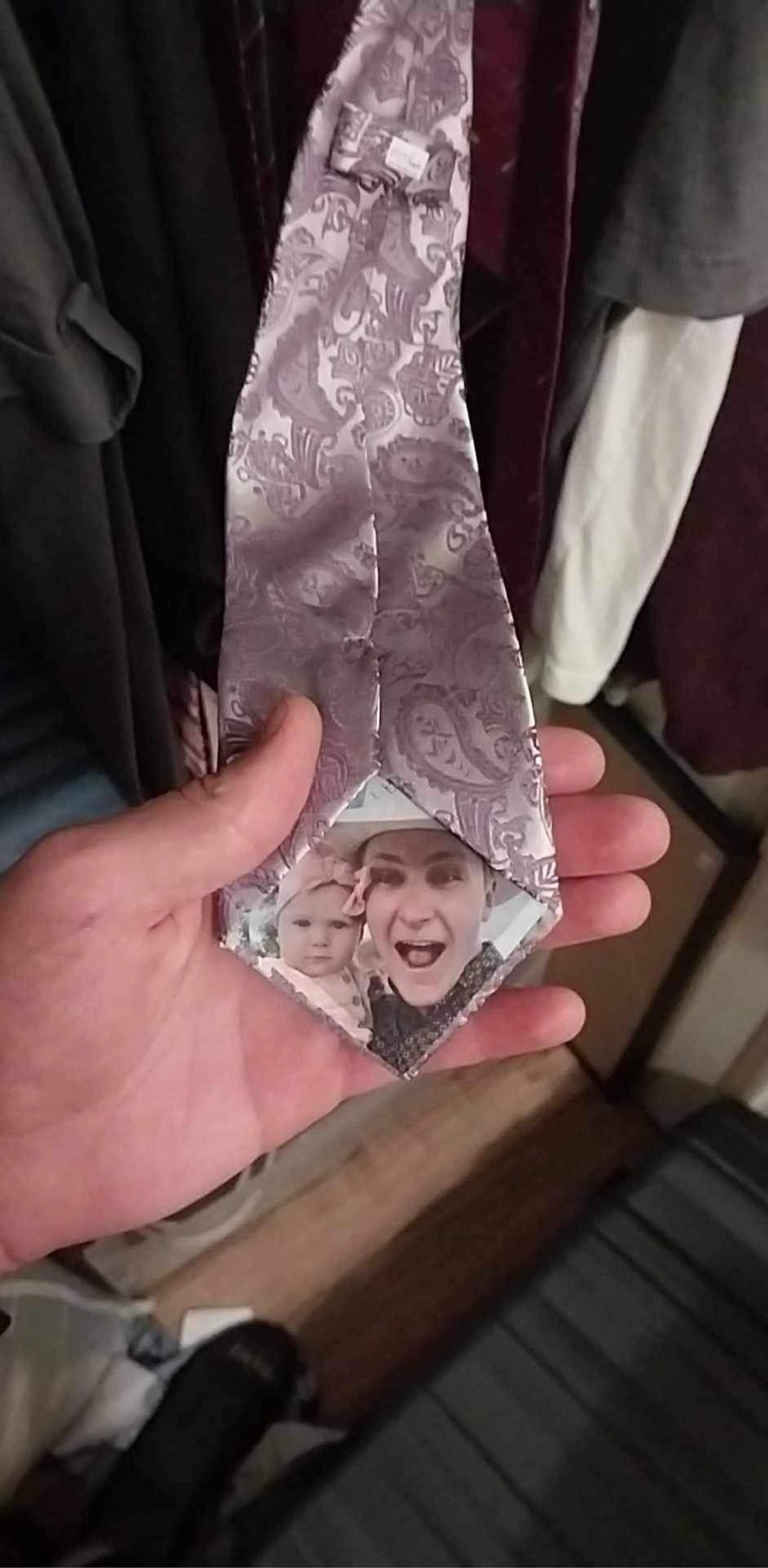 Personalized Photo Silk Tie for Him