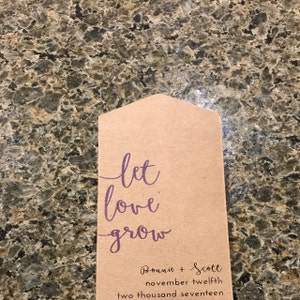 Let Love Grow Seed Packets Seed Packet Wedding Favors Personalized Seed ...