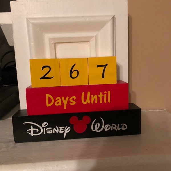 Disney Countdown Blocks - Etsy