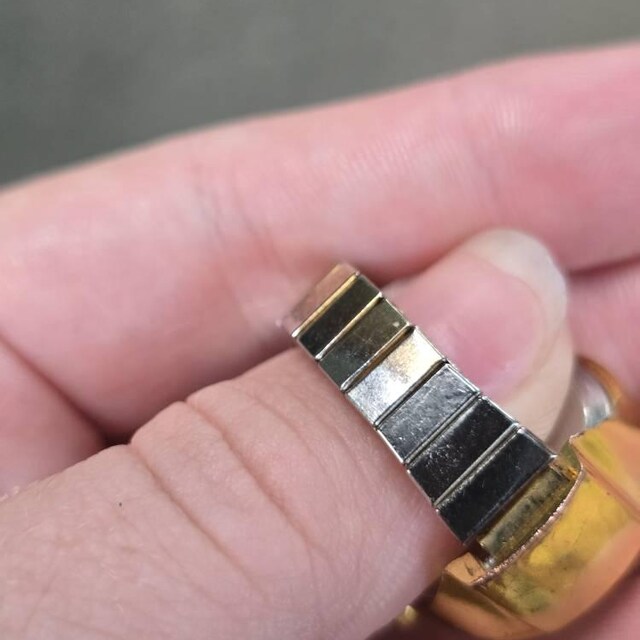 Y2k Mini Watch Ring: Vintage Stainless Steel Stretch Band - Etsy