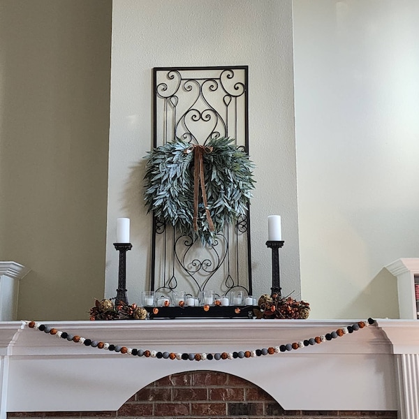 Large Year Round Front Door Greenery Wreath,modern Farmhouse Wreath