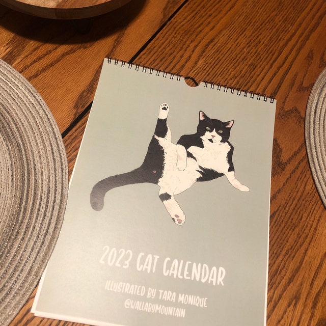 Calendario De Pared 2026 "El Mundo De Los Gatos" - Formato DIN A3, Papel Premium 170 G/m², Espiral Plateado
