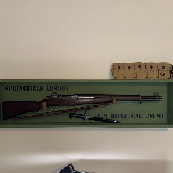 M1 Garand Display | M1903 Rifle Display | Gun Rack - Etsy