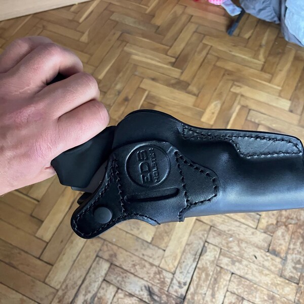Planchette + étui cuir pistolet FN GP35 - Étuis, Holsters, Fontes