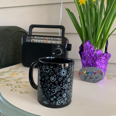 UX-UI Designer: Fun Coffee Mug, Black Glossy Ceramic Mug, 11oz Perfect ...