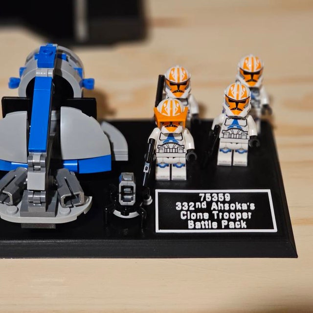 Display Stand for Lego Star Wars 75359 332nd Ahsoka's Clone