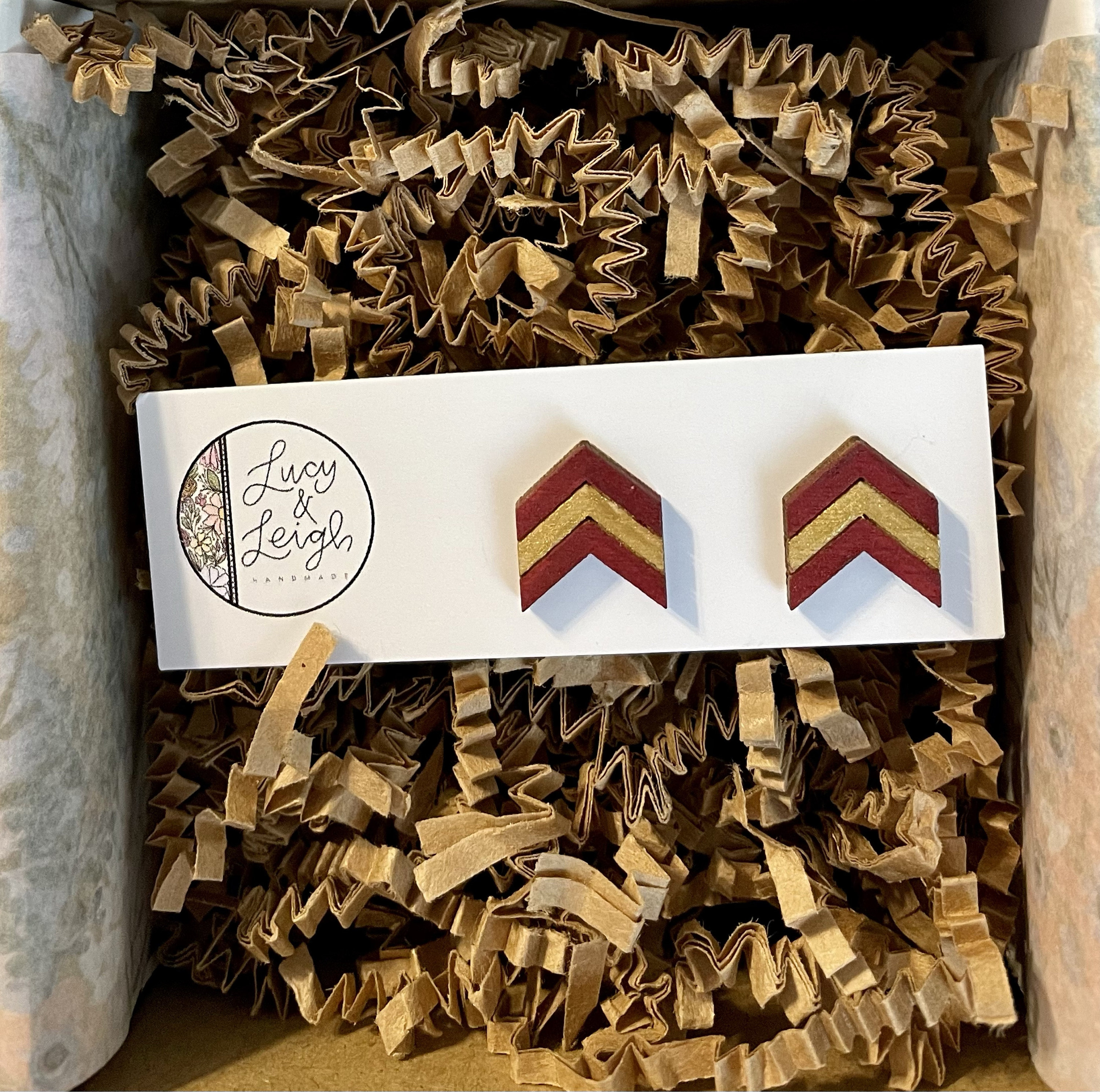School Spirit Earrings, Team Colors, Handpainted Custom Color Wooden Stud Earring, Cheer Earring,  Game Day Jewelry, Back to School Earrings