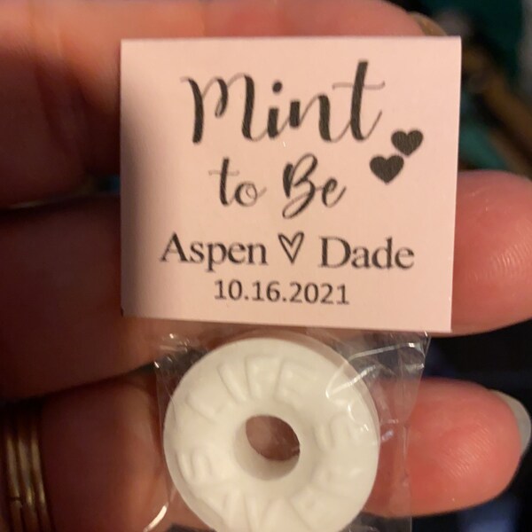 Mint to Be Wedding Favors for Guests Cheap in Bulk Personalized Custom ...