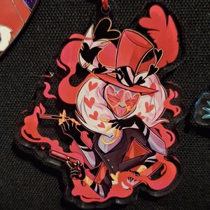 The Vees Hazbin Hotel Keychains - Etsy