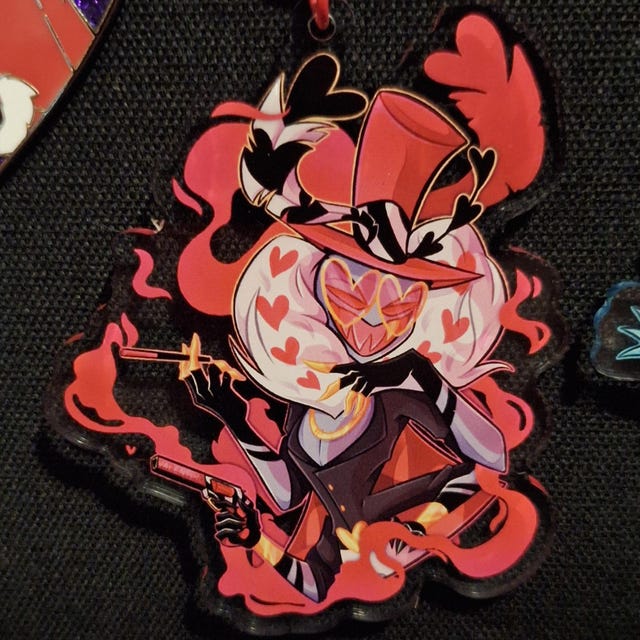 The Vees Hazbin Hotel Keychains - Etsy