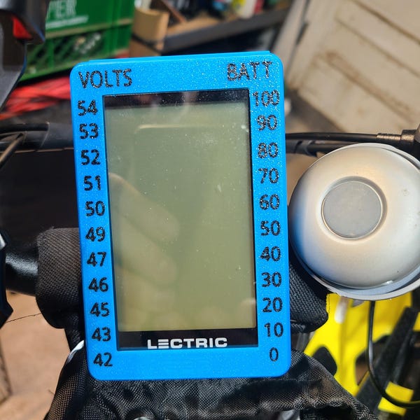 Lectric Ebike Display Cover Battery Voltage Chart, Clear Shield M5n