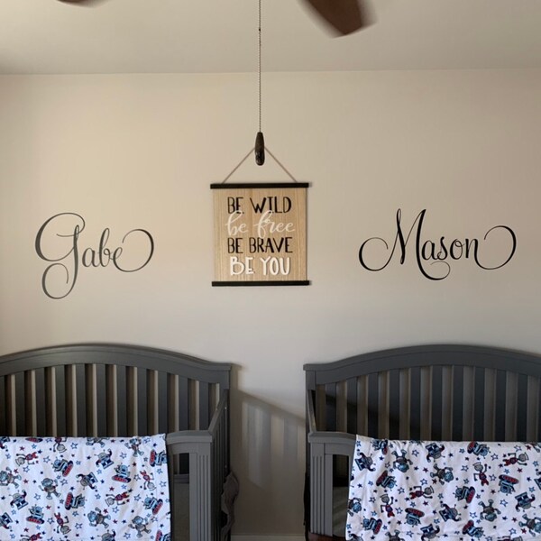 Nursery Wall Decals. Personalized Name Wall Decal for Boys and Girls ...