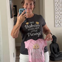Birthday Girl Rhinestone Patch Short Sleeve T-Shirt- Ballet main image 1