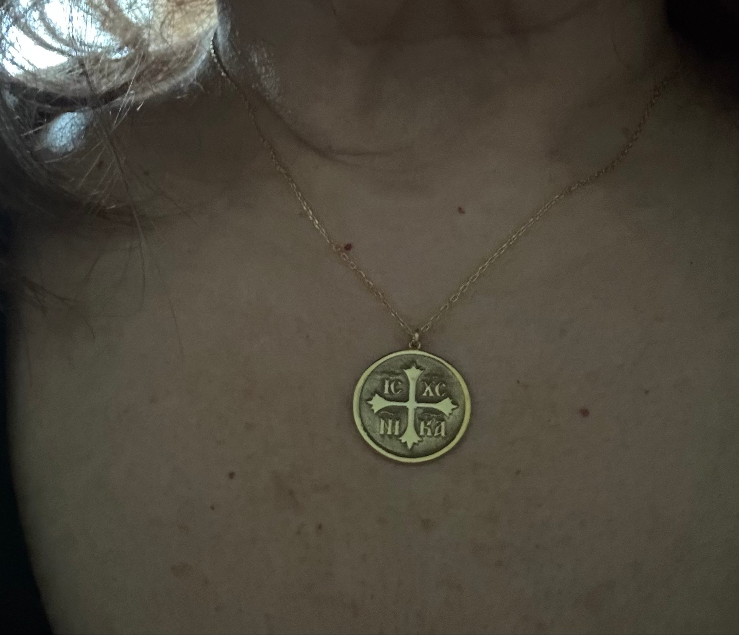 Christian Eastern Orthodox Cross Necklace - IC XC NIKA Cross Necklace - Religious Charm - Orthodox Necklace - Christian Jewelry