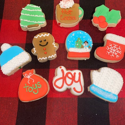 Christmas 12 piece Set Advent Calendar Cookie Cutters Etsy Christmas 12 piece Set Advent Calendar Cookie Cutters Etsy