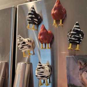 Handmade Chicken Butt Magnets Refrigerator Magnets Animal Magnets 
