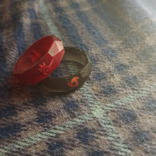 Red Mage FFXIV Ring Glow in the Dark Soul Crystal/rdm Job Stone Final ...