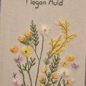 Personalized Embroidered Recipe Book Custom Journal Cookbook Notebook Valentine's Day Bridal Shower Gift Daughter Birthday Gift Gift Moms