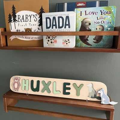 Montessori Baby & Kids Room Shelf With Hooks Wood Floating - Etsy