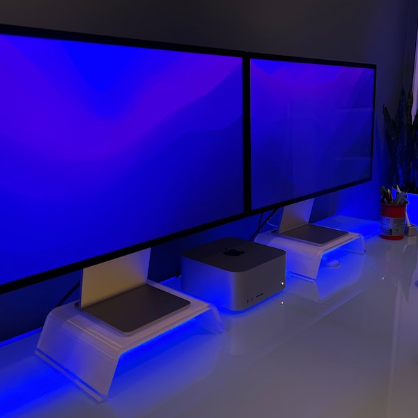 Imac Stand / Acrylic Monitor Stand / Premium Acrylic Computer Monitor ...