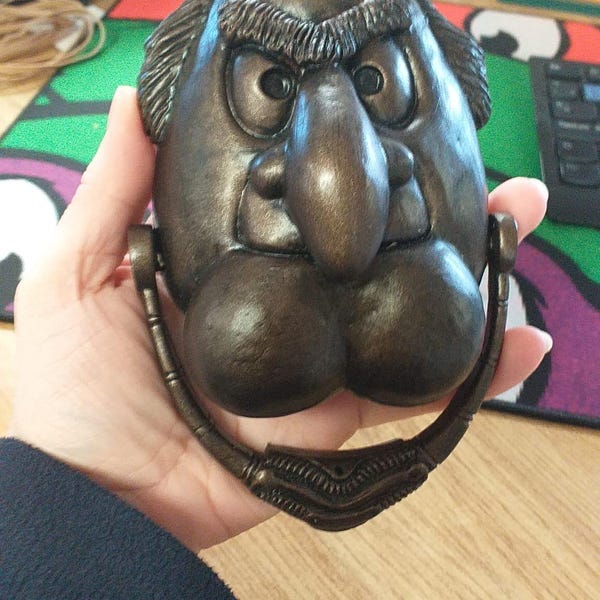 NEW Waldorf & Statler Marley and Marley Muppets Christmas Carol Door Knocker Replica Etsy