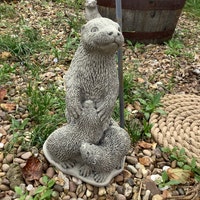 Rusty Cold Cast Iron Hare Garden Ornament - Etsy UK