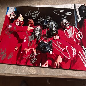 Slipknot Complete Full Original Band Signed Autographed 8x12