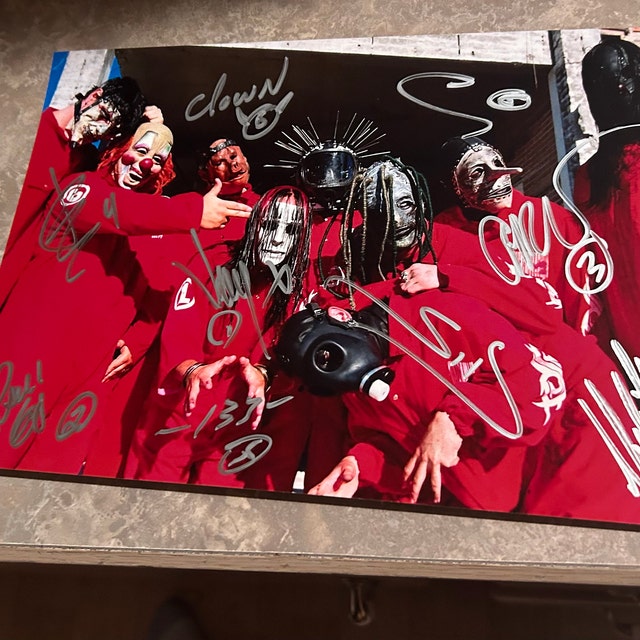 Slipknot Complete Full Original Band Signed Autographed 8x12 Inch