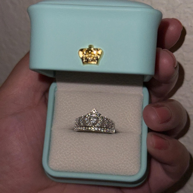 Crown Ring Sterling Silver 925 Queen Crown Ring With 5A CZ