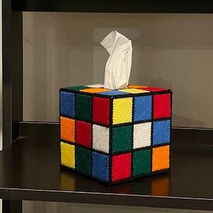 Rubik's Cube Tissue Box Cover Tutorial ⋆ Dream a Little Bigger