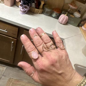 Customer photo from mwilliams013181, Statement Rose Quartz Ring