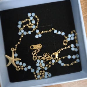 Review photo by Nm for Pastel Sea Turtle and Starfish Beaded Choker