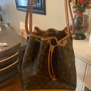 Louis Vuitton LV Drawstring Replacement With Cinch for Noe Bucket Bags and  More Genuine Leather Choose Color & Length 