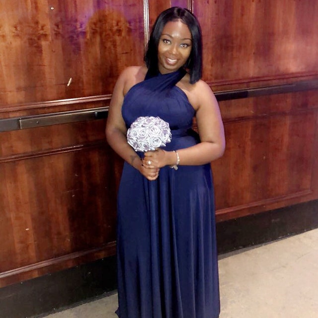 etsy navy blue bridesmaid dresses Dress, Infinity Dress Convertible Dress, Navy Maxi Bridesmaid Dress, Party Dress, Prom Dress Multiway Dress dark navy blue bridesmaid dresses