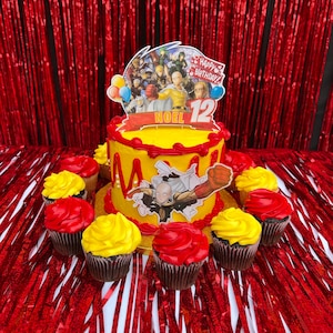 Beyblade Cupcake Topper Digital Template - Etsy