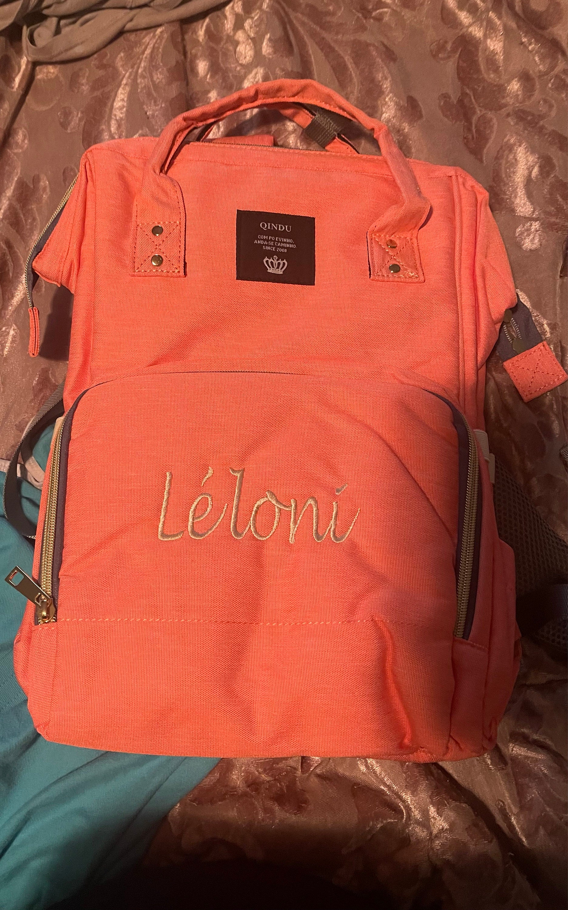 Monogrammed Diaper Bag Backpack | Multi Functional Diaper Bag Backpack | Personalized Diaper Bag | Custom Name Diaper Bag | Baby Shower Gift