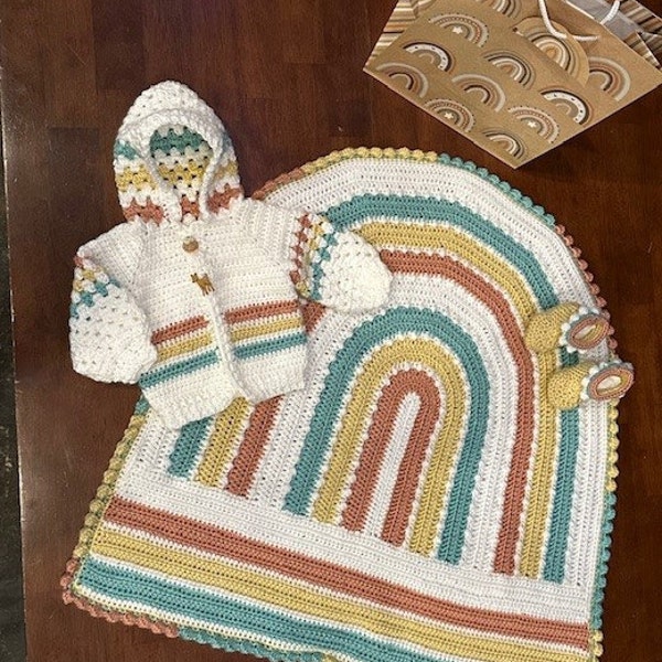 Lollipop Print Pattern Hooded Blanket