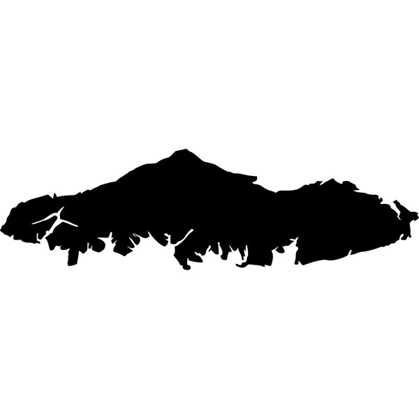Vancouver Island Map Outline SVG Only File - Instant Download - Etsy
