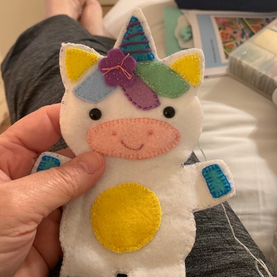 Felt Unicorn Softie Toy Sewing Pattern Tutorial PDF Epattern Magical ...
