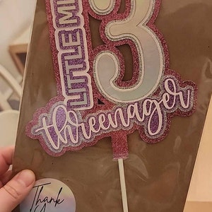 Official Teenager Cake Topper Cardstock - Etsy