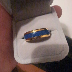 Gouden ring 5 blauwe saffieren - Edelsmeden - Amsterdam