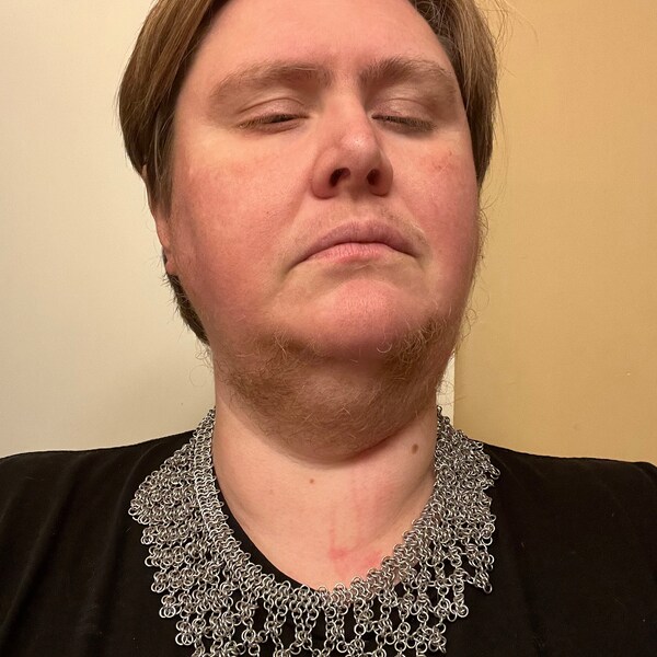 Ruthless Collar Chainmail Solid Color, Dainty Boho Fishnet Anodized ...
