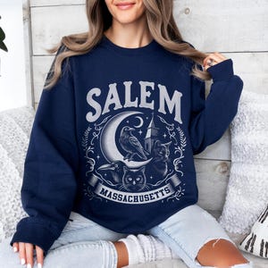 Gildan 18000 Navy Sweatshirt Mockup | G180 Navy Crewneck Mockup