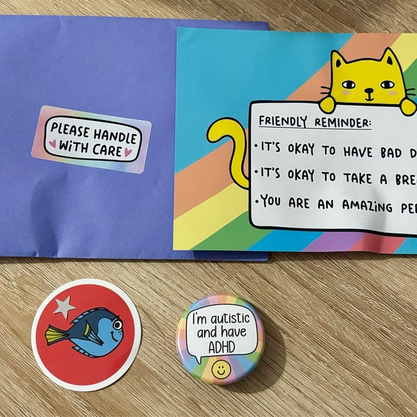 I'm Autistic and Have ADHD - Pin Badge - Etsy UK