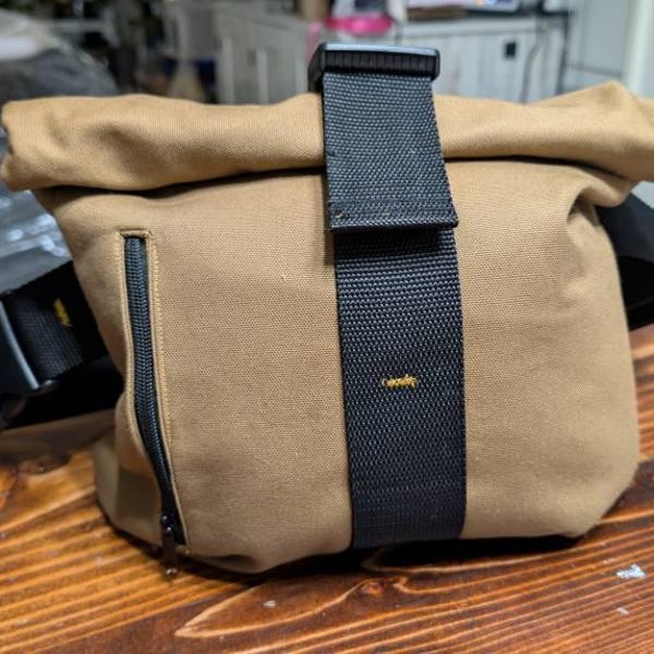 PDF Sewing Pattern Roll Top Sling Bag – Crossbody Messenger Bag DIY ...